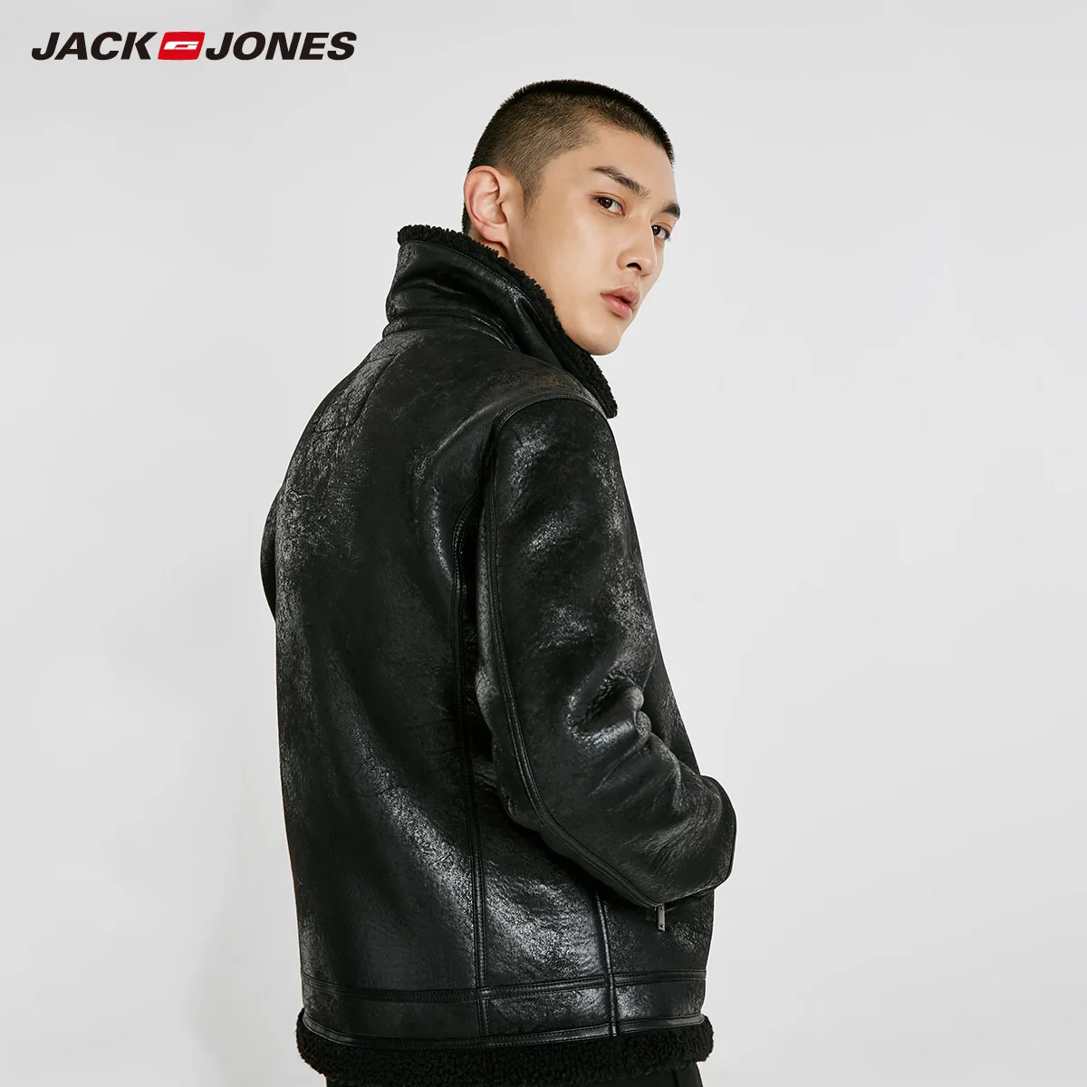 JackJones 2019 الربيع جديد الأعمال البرية عارضة سترة جلدية سترة | 218309534