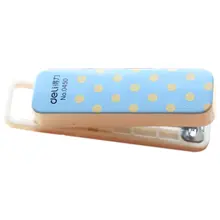 Горячий-deli геометрический ручной степлер № 10 Набор скоб мини канцелярские принадлежности офисные принадлежности Школьные принадлежности(случайный цвет(зеленый, Bl