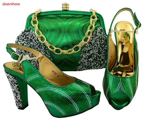 doershow African Shoes and Matching Bags Italian Shoe and Bag Set for Party In Women High Quality African Wedding Shoes TGF1-40 цена doershow African Shoes and Matching Bags Italian Shoe and Bag Set for Party In Women High Quality African Wedding Shoes TGF1-40 цены онлайн