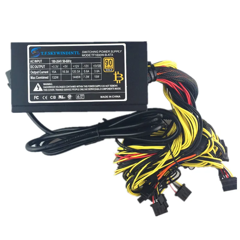 free ship 1600W PSU ATX Power Supply 14cm Fan Set For Eth Rig Ethereum Coin Miner Mining MAX 1800W power supply for r470 r480 free ship 1600W PSU ATX Power Supply 14cm Fan Set For Eth Rig Ethereum Coin Miner Mining MAX 1800W power supply for r470 r480