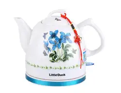 LittleDuck TC1060 Бытовая керамика Электрический чайник 1L 110-220-240v 304 Нержавеющая сталь изоляция Автоматическая мощность off чайник