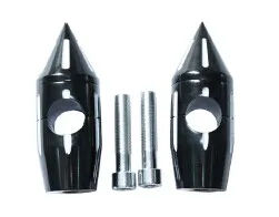 

Black Spike Bullet Handlebar Risers For Yamaha Honda Suzuki Kawasaki 2" Rise
