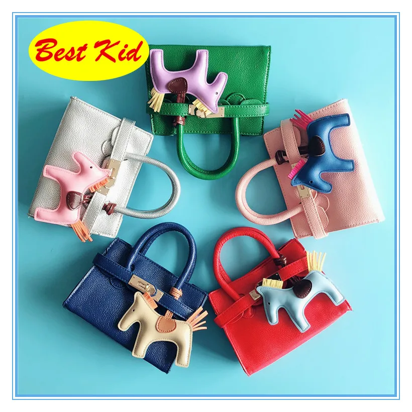 

BestKid Bags! Lovely horse handbags for Baby girls Childrens Crossbody bags Toddlers mini totes Child new messenger Bags SMT059