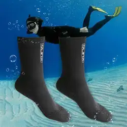 3mm купальный ботинок Подводное купальный костюм неопреновые носки для дайвинга Защита от царапин согревающие носки для подводного