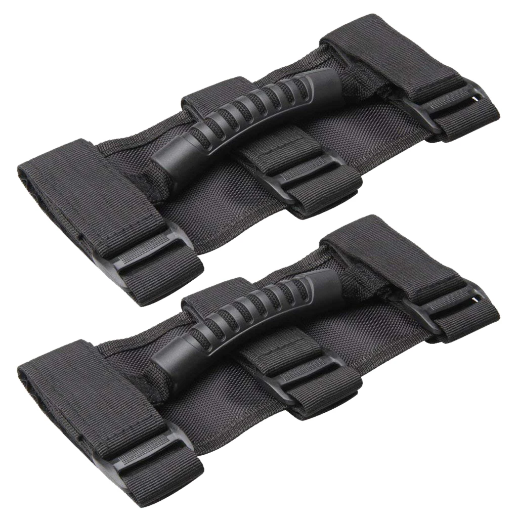 

2Pcs Roll Bar Grab Handles Grib Hand Holder Vehicle Replacement Parts for Jeep Wrangler JK TJ YJ 24*10cm