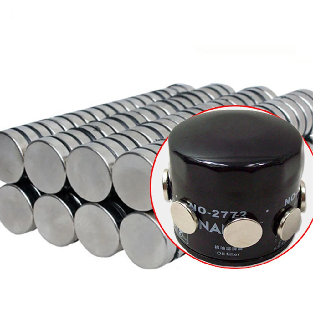 50Pcs Car Engine Oil Filter Filtration Rare Earth Neodymium Car