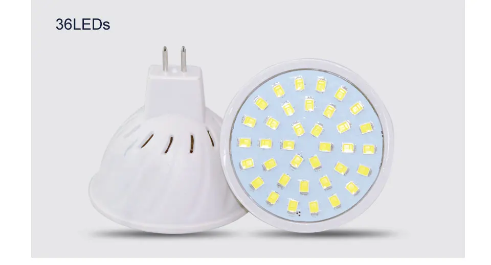 36 54 72 LEDs 4W 6W 8W AC220V 110V MR16 GU10 E27 LED Bulb SMD2835 Lampada LED Spotlight Energy Saving Bombillas Home Lighting (13)