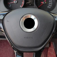 wheel center Metal Car Steering Wheel Center Decor Ring  for Volkswagen Jetta A6 Passat B7 B9 (2)