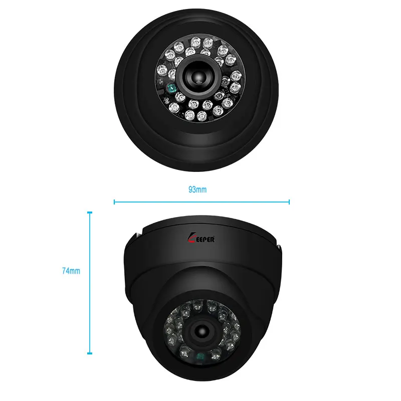 Keeper 960P HD мини-камера безопасности с ИК-подсветкой 24 шт. ИК-светодиоды ночного видения аналоговая камера для помещений купольная камера видеонаблюдения CCTV камера s
