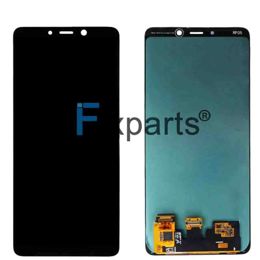 Super Amoled для samsung Galaxy A9 lcd A9200 A9s A9 Star Pro A920F кодирующий преобразователь сенсорного экрана в сборе Замена с рамкой