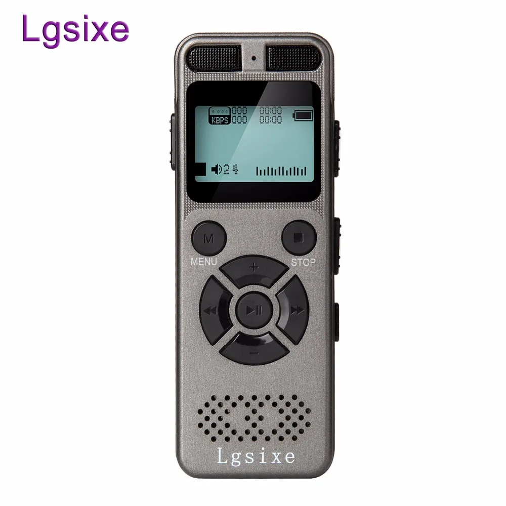 

Lgixe Digital Voice Recorder 8GB 1,536Kbps Voice Recording Device with Double Microphone MP3 Player TF Card to 64GB