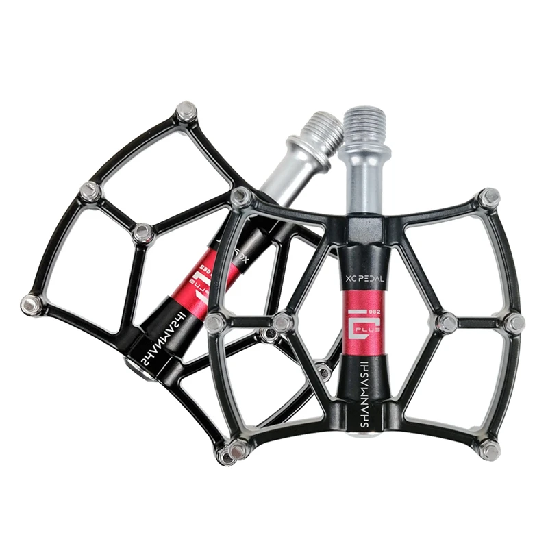 buy Shanmashi 1 pair Aluminum Alloy Bicycle Pedal Mountain Bike Pedals Road Cycling 3 Bearing Pedals BMX Ultralight Bike Pedal
