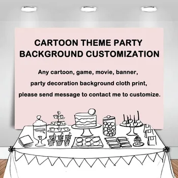 

NeoBack customize background various cartoon banner children birthday party photo backdrop props PLEASE CONTACT US