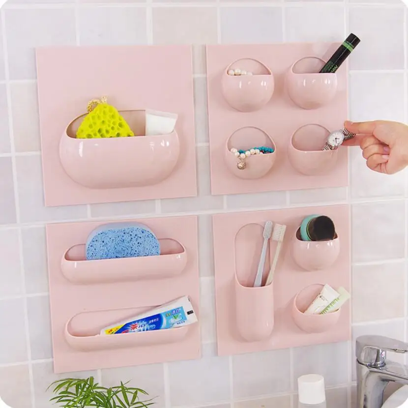 2pc Bag Innovative Paste Hanging Bathroom Supplies Storage Rack Also 2pc Bag Innovative Paste Hanging Bathroom Supplies Storage Rack Also Lies To Study The Bedroom Kitchen And Other Places Sy23 In Accessories Sets