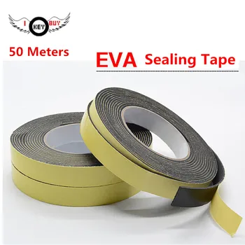 

50M Width 10 mm EVA Single Sided Adhesive Tape Weather Sticky Stripping Sponge Foam Rubber Strip Neoprene Tape Door Seal