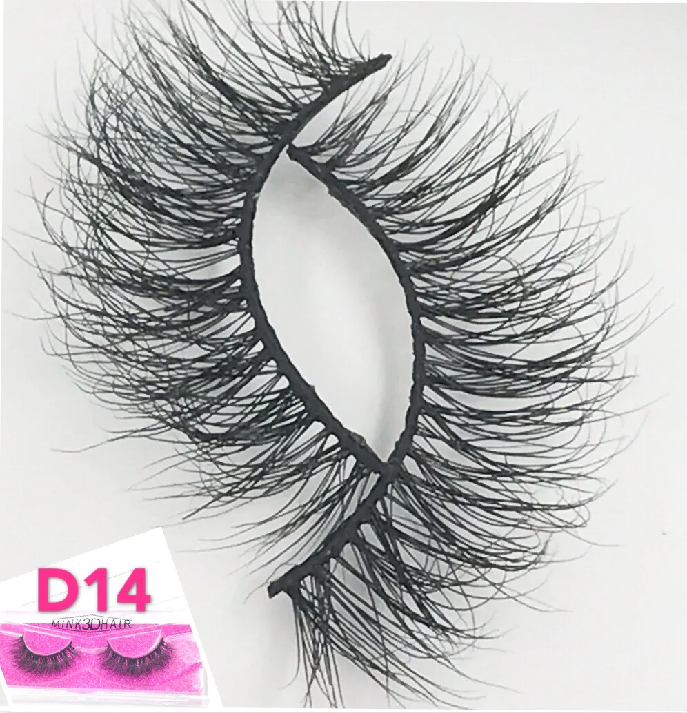 Luxry Handmade Thick False Eye Lash 100 Real 3D Mink Eyelashes 1 Pairs