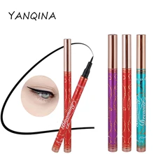 Yanqina Лидер продаж черный макияж, подводка для глаз карандаш не кружится голова Водонепроницаемый быстросохнущая жидкая подводка для глаз карандаш для макияжа Красота инструменты YAN017