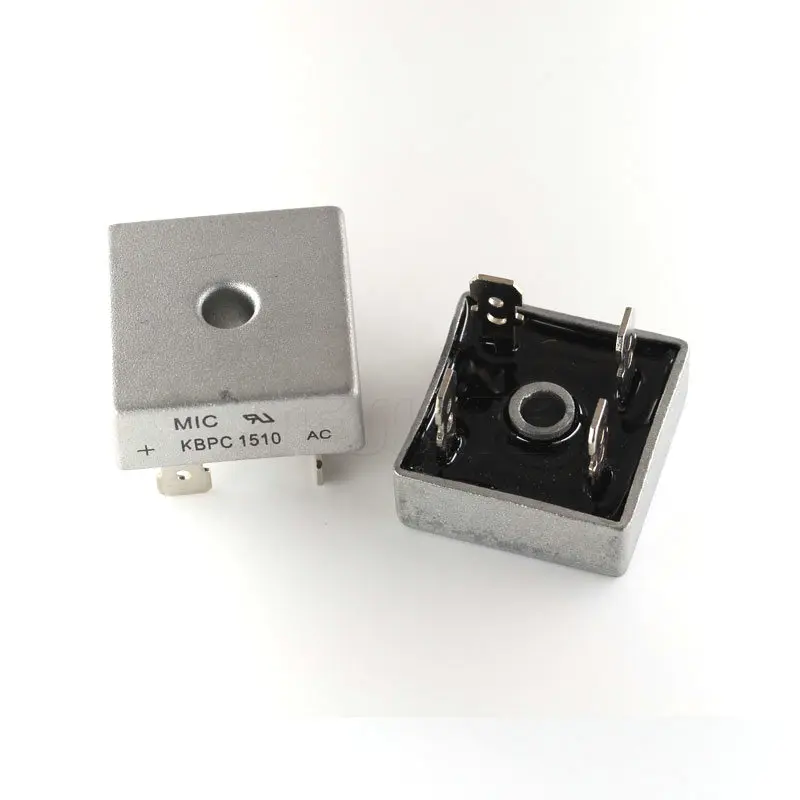 2Pcs KBPC1510 Bridge Rectifier Diode 15A 1000V KBPC 1510 Single Phase Full Wave 15 Amp 1000 Volt Electronic Silicon