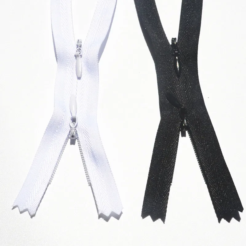 10pcs 3 55cm invisible double slider nylon zippers for mother