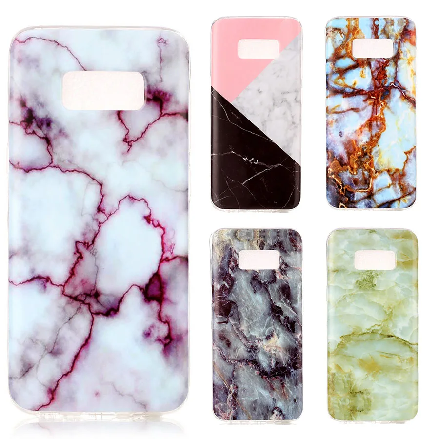 CrazyU для Samsung Galaxy S8 Case Мраморный Кремния 3D Печати Мягкий TPU Крышка Телефон Случаях