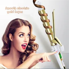 Выпрямитель для волос 2-в-1 Керамика электрические волос волны щипцы для завивки цифровой профессиональный Идеальный бигуди для волос ролик прибор для укладки волос St