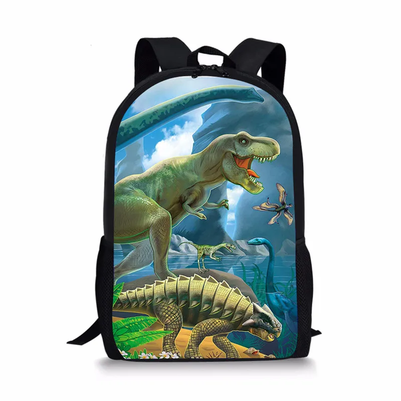 THIKIN динозавр школьный рюкзак для детей 3 шт. школьные сумки набор Тиранозавр Рекс, динозавры школьный рюкзак Детская сумка для начальной школы мальчиков - Цвет: P6211C