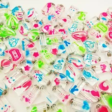 100 шт смешанный светящийся яркий в темноте подвеска-пузирек стеклянные флаконы для духов оформление формирование микрорельфа имени на рисе художественные талисманы