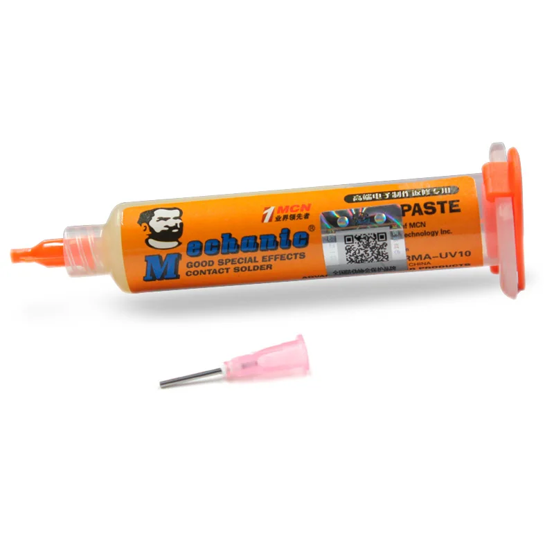 

Soldering flux paste Mechanic RMA-UV10 10cc BGA flux paste for solder station Soldering iron better than NC-559-ASM solder paste