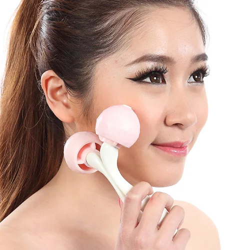 Double mini roller ball Face Waist Arm Leg cell massager full body