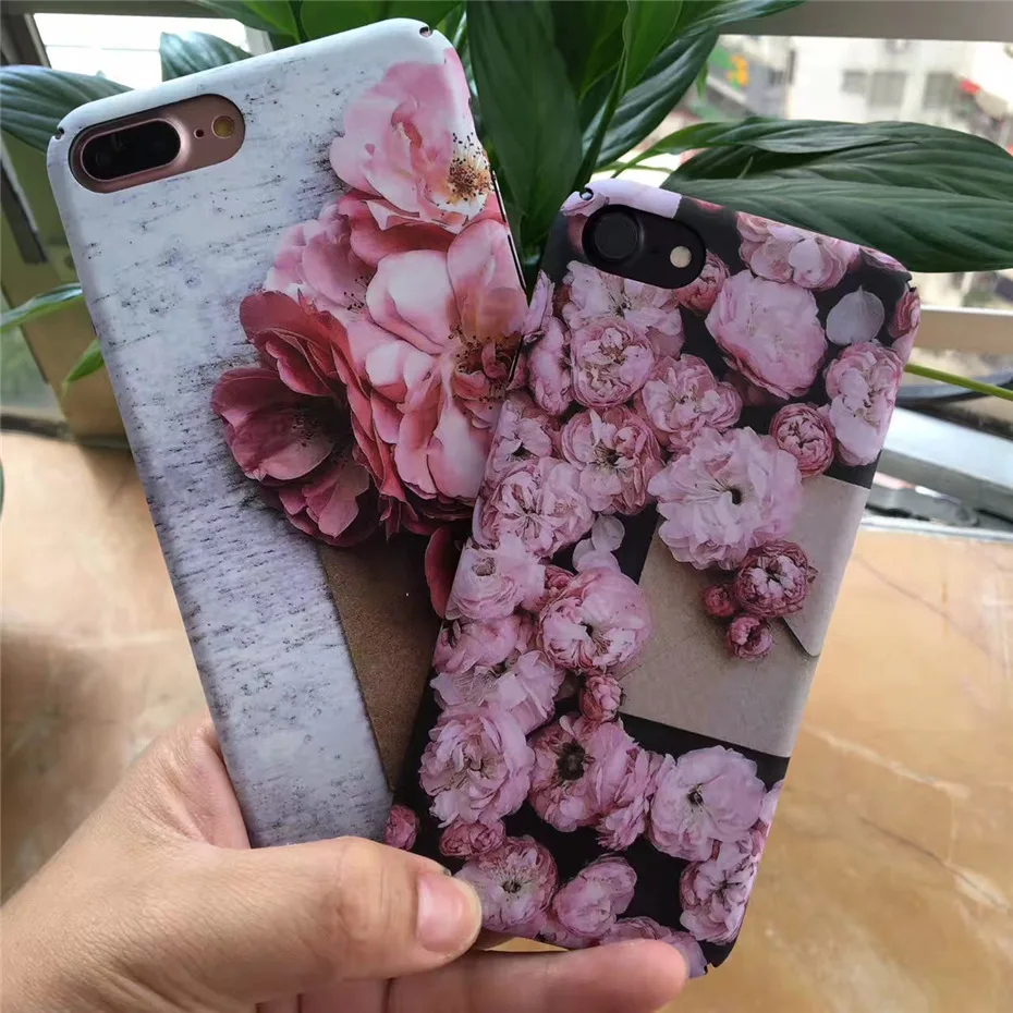 COQUEN ShockproofLuxuryFloralNoctilucentPC Case For iphone 6 5 5S SE 6 6S 8 7 Plus X Xs Max Xr Cases For iphone 6 Case Cute  (7)