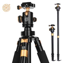 Big discount New QZSD Q968 65-inch Professional Stable Aluminum Camera Photo Tripod For Canon Nikon Sony DSLR Max Loading 15KG With Ball Head