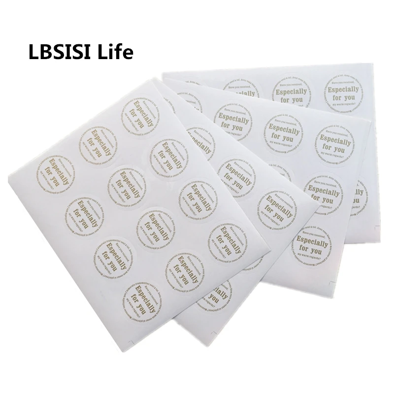 

LBSISI Life 108pcs The Golden Word is Especially For You Paper Color Stickers Decoration Labels Seal Scrapbook DIY Gift Bag