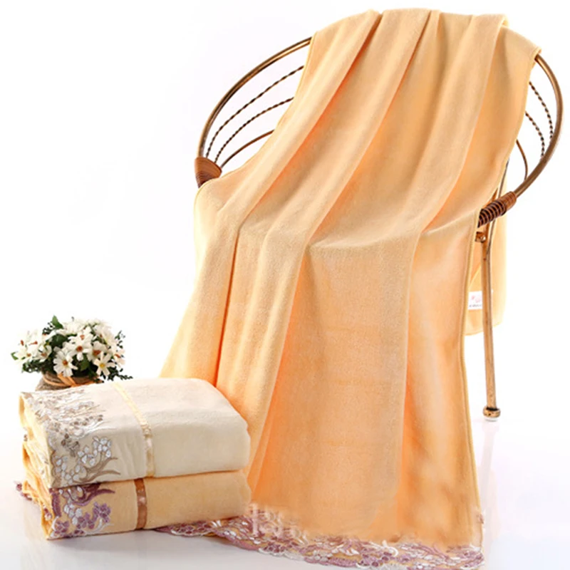 2019 Towel Functional Soft Cotton Absorbent Bath Classic Lace Embroidery Design Washcloth | Дом и сад