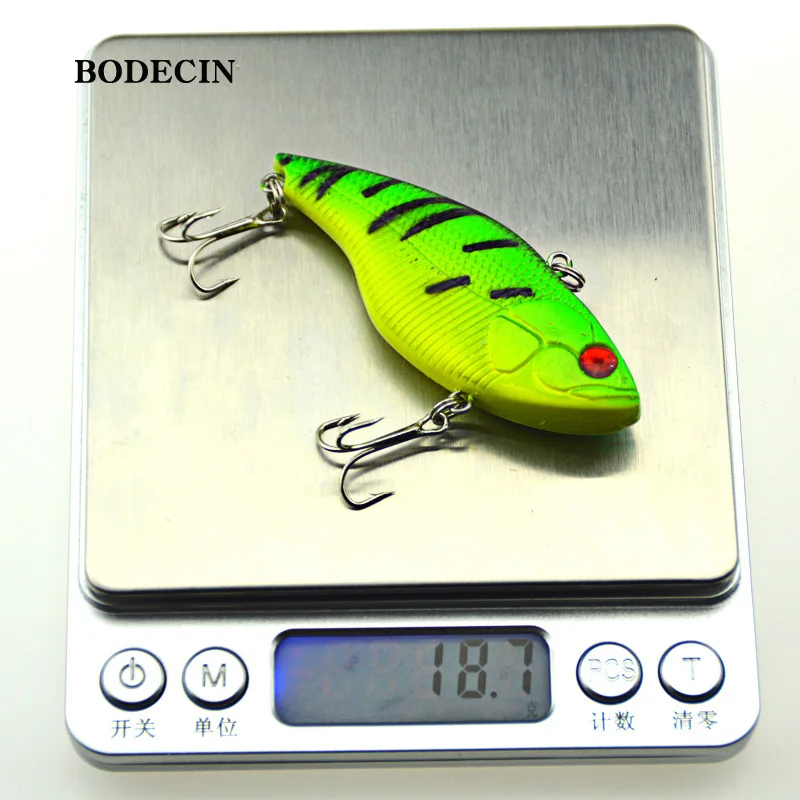 Fishing Lure Wobblers Artificial Baits Peche Crankbait 75mm 18g VIB Hard Bait With Hooks 1PS 3d Eye Lifelike Wobbler Swim Tackle (9)