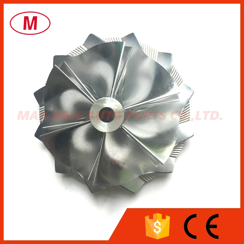 

GT15-25 51.90/64.00mm 6+6 blades High Preformance Turbo Billet Compressor wheel/Aluminum2618/Milling comprssor wheel