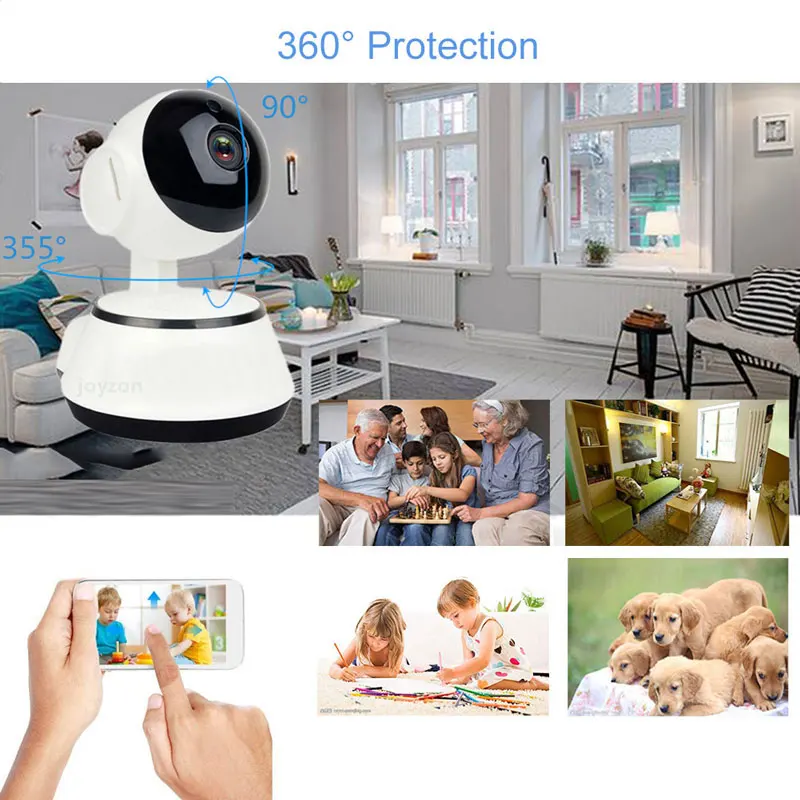 Беспроводная камера видеонаблюдения 1080P HD IP wi fi автоматическое слежение ночное