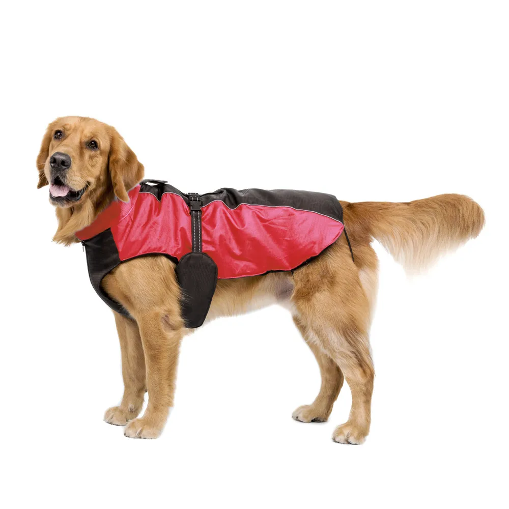 

2017 New Warm Dog Clothes Pet with Belt Coat Jacket Puppy Clothes Waterproof for Dog Large Supplies 3 Colors
