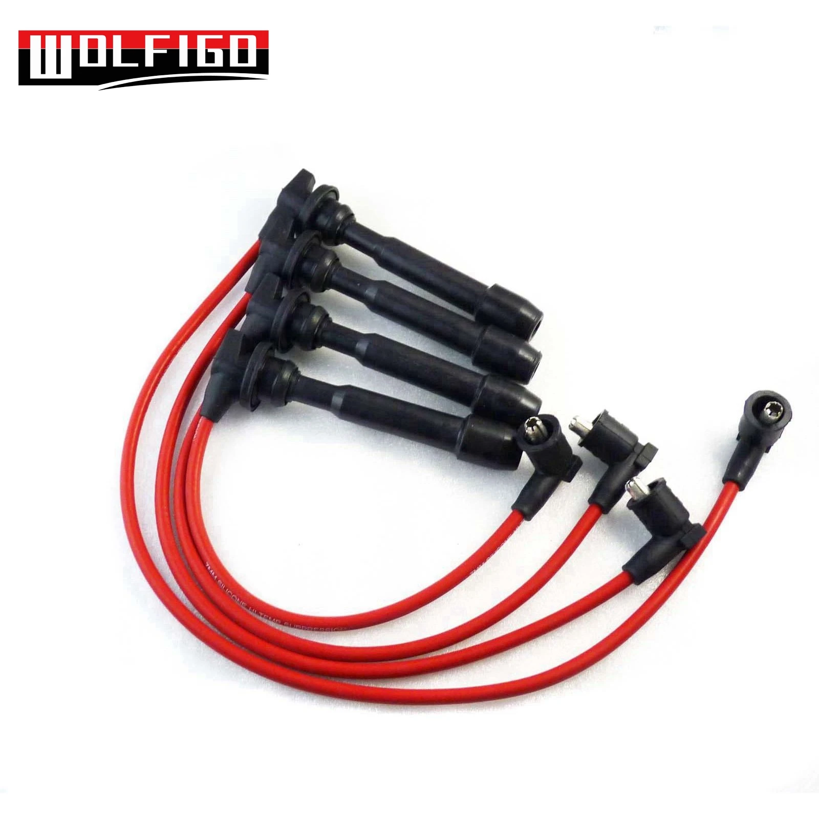 

WOLFIGO Fit Hyundai Elantra Tiburon Tucson Spectra Spark Plug Wire Set 27501-23B70 New