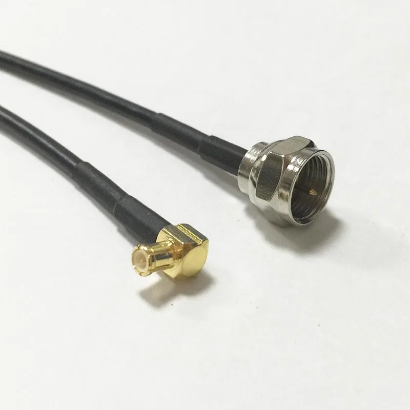 Новый F штекер к MCX Mlale разъем с прямым углом RG174 кабель Pigtail 20 см 8 &quotадаптер|plug