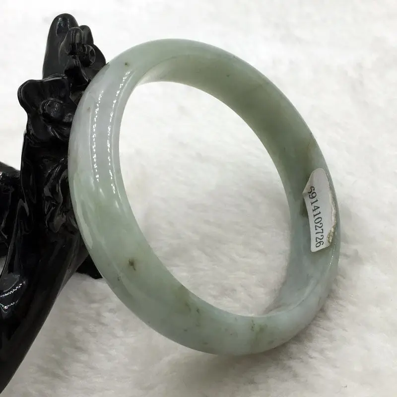 

02071 Certified Grade A Natural Green Jadeite Jade Gems Bracelet Bangle