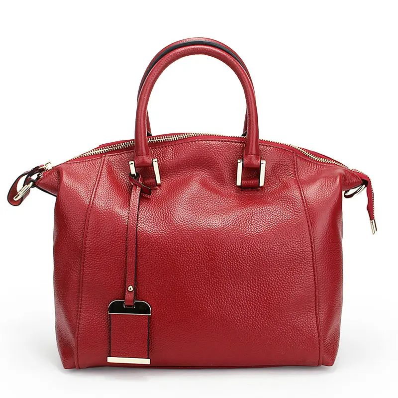 QIAOBAO Натуральная воловья кожа Сумка женская известная сумка женская сумка через плечо из воловьей кожи - Цвет: Красный