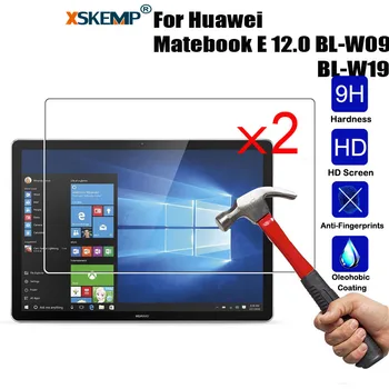 

XSKEMP 2Pcs/Lot Screen Protector For Huawei Matebook E 12.0 BL-W09 BL-W19 Tablet Tempered Glass Toughened Protective Film Guard