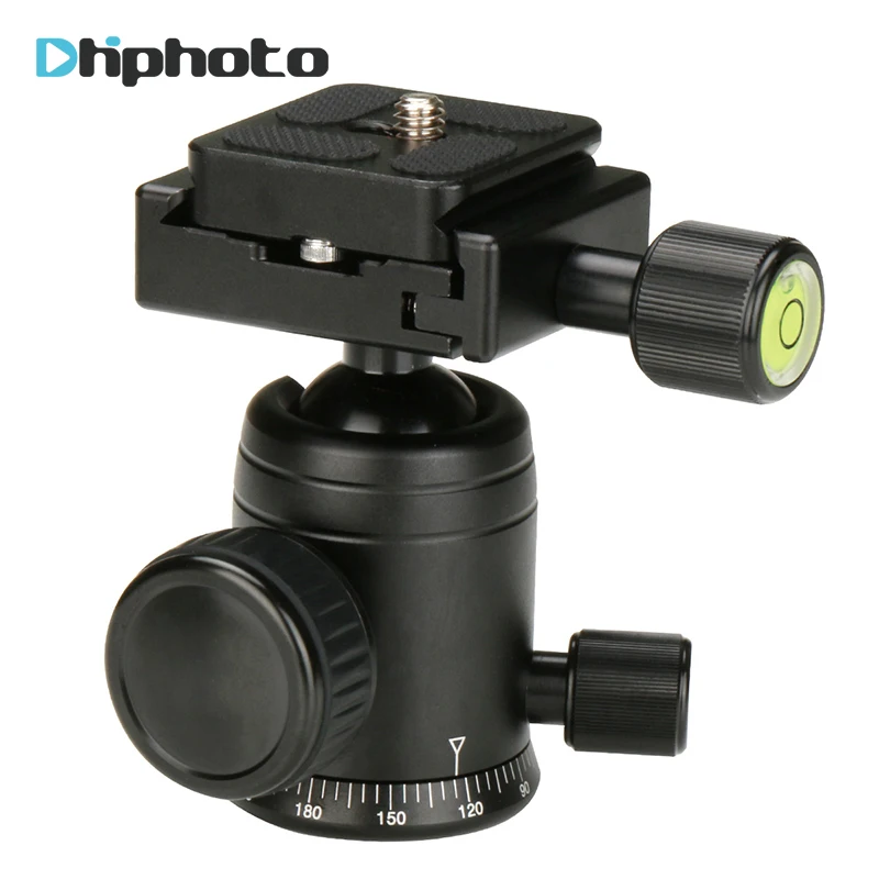 

Aluminum Camera Tripod Head Ballhead with Quick Release Plate for Camera Track Video Slider for DSLR Camera Tripod