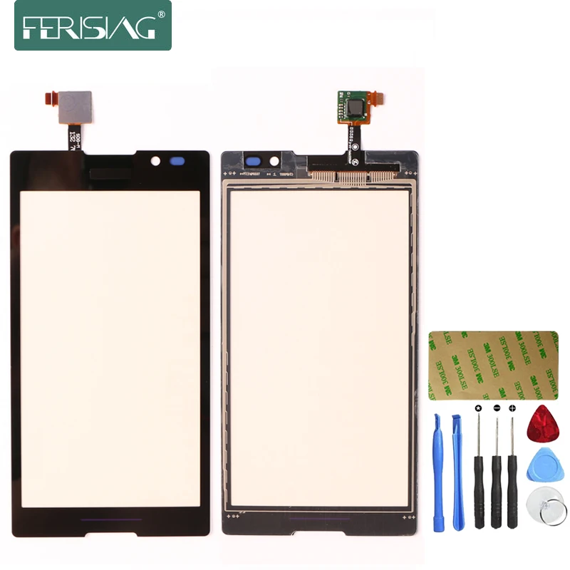 Ferising AAA 100% Сенсорный экран для sony Xperia C S39H C2304 C2305 touch Панель Сенсор Digitizer Замена