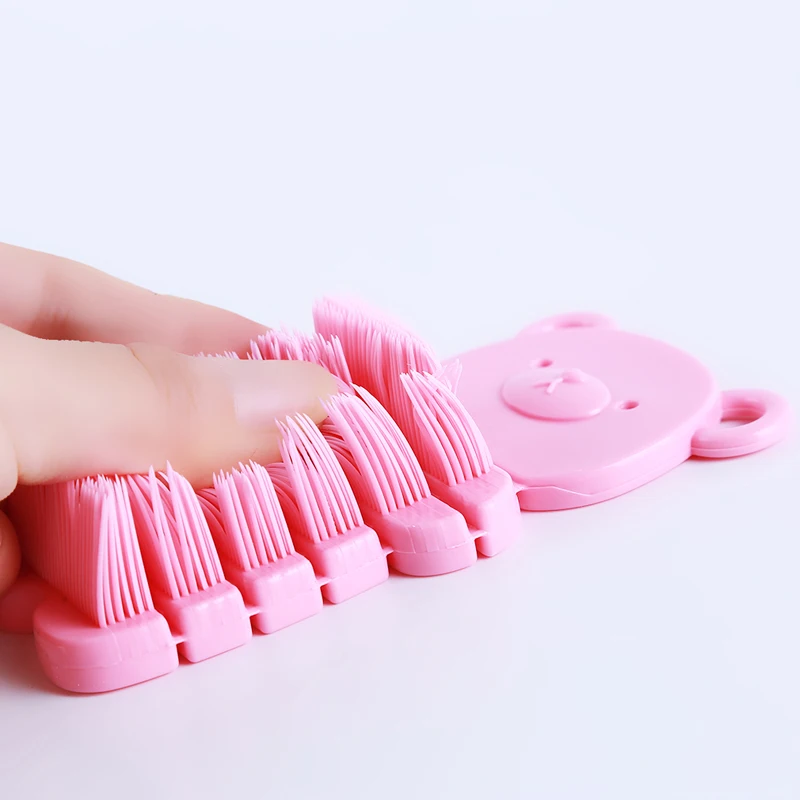 

Yellow Color Brush Tools Silica Gel Soft Cleaner Nail Arts Dust Cleaning Brush Cute Cartoon Bear Manicure Pedicure