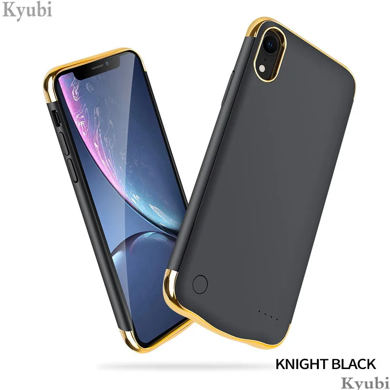 

6000mah high capacity battery charger case for iphone xr xs max external portable wireless charging cover for iphone xr xs max