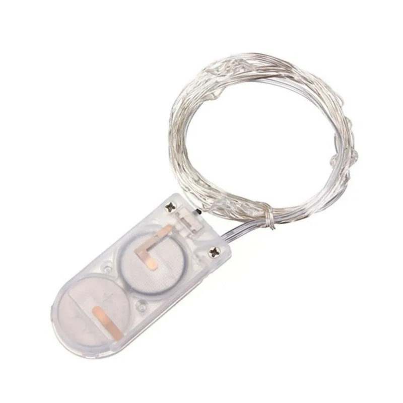 

White/ Warm White/ Red/ Blue/ Green/ Pink/ Purple/ RGB Color Micro LED String Lights Battery Operated on 4.2 Feet Silver Wires