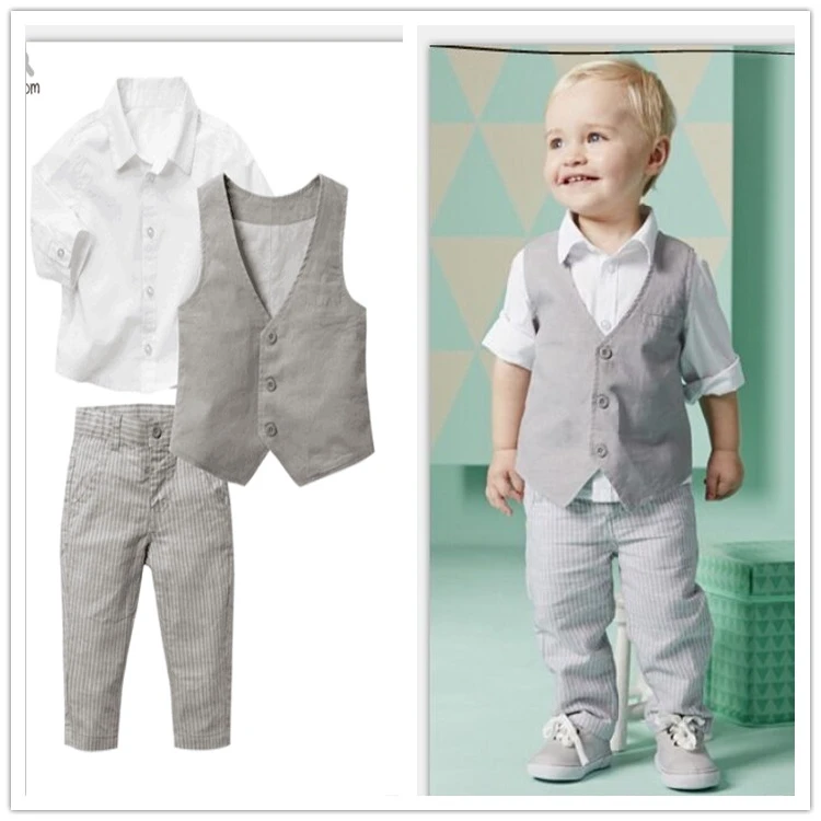 baby boy white dress pants