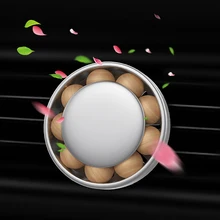 Деревянный шарик Арома автомобиля Арома бусина с зажимом автомобиля вентиляционное отверстие солнцезащитный козырек освежитель духи клип Арома диффузор твердый аромат