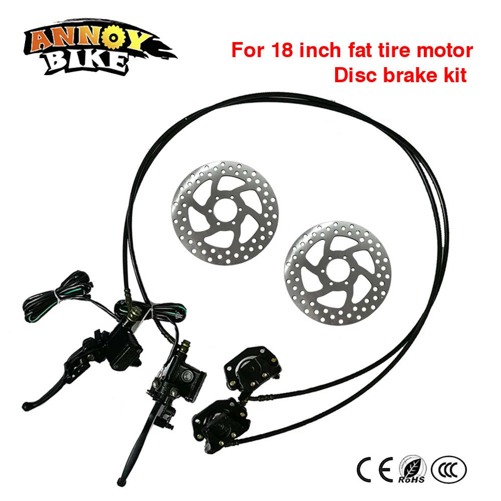 Buy ebike hydraulic brakes for 18 inch fat tire motor